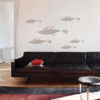 ADZif Spot School of Fish Wall Decal S3342R Color Warm Grey