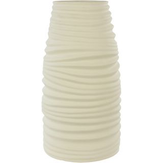 White Artisan Cylinder Vase