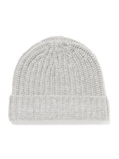 Ribbed Cashmere Skull Hat by Magaschoni