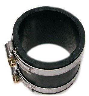 Rubber Intake Reducer/coupler Kit 3.0" to 2.5" Black with 2 Clamp Kit Automotive