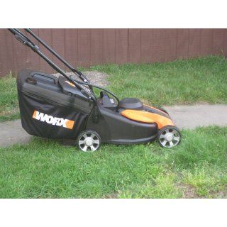 WORX WG782 14 Inch 24 Volt Cordless Lawn Mower with IntelliCut  Walk Behind Lawn Mowers  Patio, Lawn & Garden