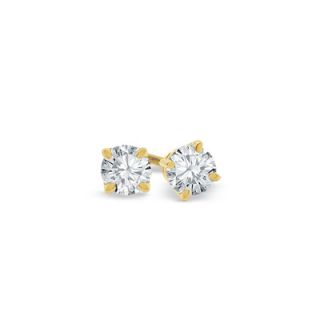 CT. T.W. Diamond Solitaire Stud Earrings in 14K Gold (I J)   Zales