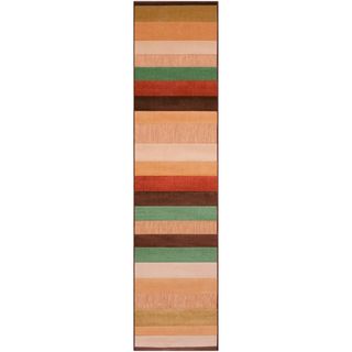Meticulously Woven Pamela Transitional Striped Indoor/ Outdoor Area Rug (26 X 710)