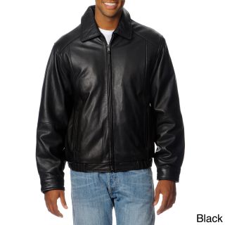 Excelled Mens Collection Lamb Leather Bomber