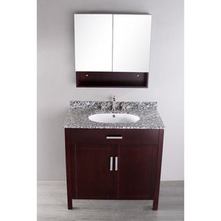 Bosconi Bosconi Contemporary 36 inch Single Vanity Espresso Size Single Vanities