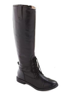 Equestrian and Answer Boot in Black  Mod Retro Vintage Boots