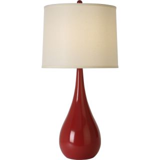 Lipstick Red Conversation Table Lamp
