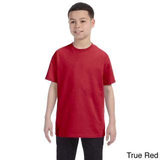 Jerzees Youth Boys Heavyweight Blend T shirt Red Size L (14 16)