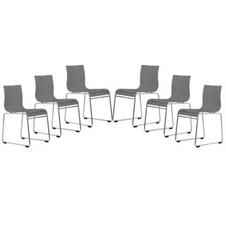 Moreno Transparent Black Acrylic Modern Chair (set Of 6)