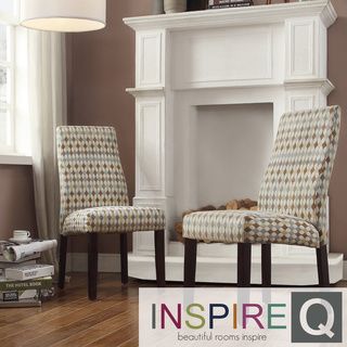 Inspire Q Marcey Diamond Impressions Wave Back Dining Chair (set Of 2)