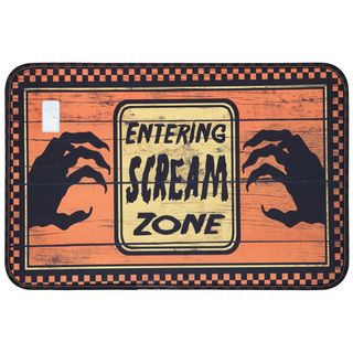 Music Sounds Halloween Scream Zone Mat (15 X 22)