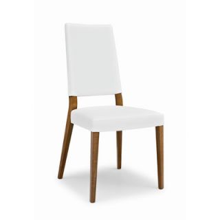 Calligaris Sandy Chair CS/1260 Finish Walnut, Upholstery Optic White