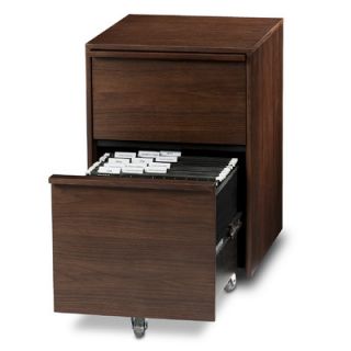 BDI USA Cascadia 2 Drawer Mobile  File 6207 Finish Chocolate Stained Walnut