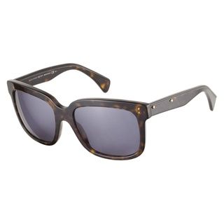 Alexander Mcqueen Amq4213s 61k Ku Black Olive Amber 55 Sunglasses