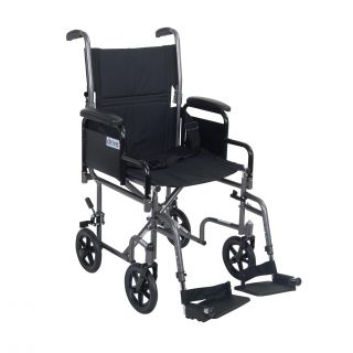 Lightweight Steel Transport Wheelchair