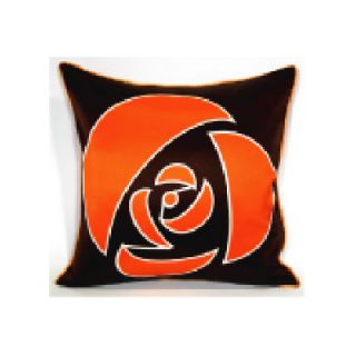 Plush Living Nookpillow Rose Silk Pillow Cover 30215 Color Brown Orange