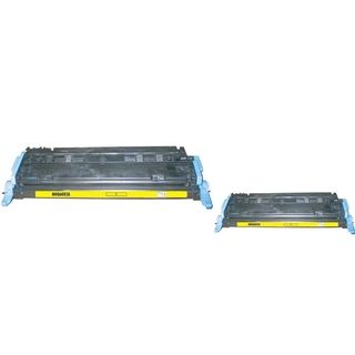Basacc Yellow Toner Cartridge Compatible With Hp Q6002a (pack Of 2)