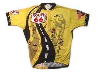 Route 66 Team Cycling Jersey   Sizing up to 54" Chest  Sports & Outdoors