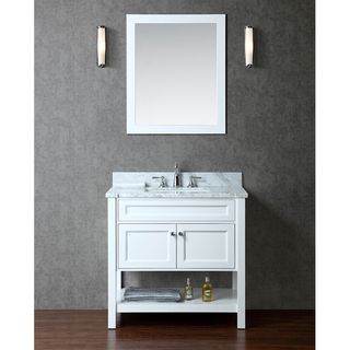 Ariel Mayfield 36 Single sink Bathroom Vanity Set White Size Single Vanities
