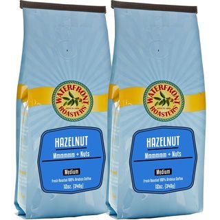 Waterfront Roasters Hazelnut Ground Coffee (set Of Two 12 oz Bags)