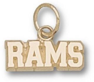 Colorado State Rams "Rams" 3/16" Charm   10KT Gold Jewelry Clothing