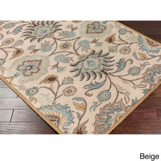 Hand tufted Alameda Traditional Floral Wool Area Rug (9 X 12)