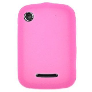 Silicon Skin PINK Rubber Soft Cover Case for MOTOROLA WX404 GRASP [WCB774] Cell Phones & Accessories