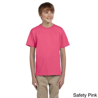 Gildan Gildan Youth Ultra Cotton 6 ounce T shirt Pink Size L (14 16)