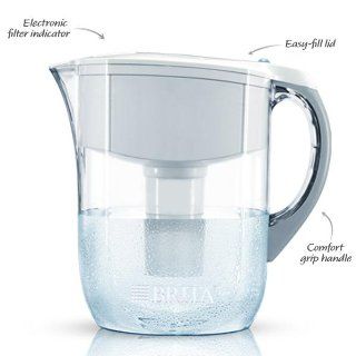 Brita Grand Water Filter Pitcher, White, 10 Cup Kitchen & Dining