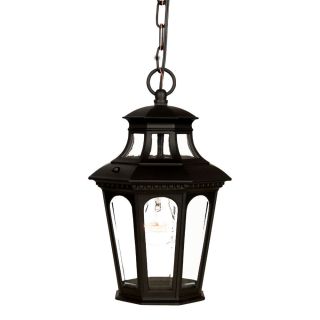 Newcastle Collection Hanging Lantern 1 light Outdoor Matte Black Light Fixture