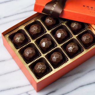 Champagne Chic Dark Chocolate Bonbons