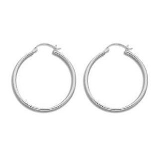 Extra Large 3mm x 40mm Wide Round Tube Sterling Silver Hoop Earrings Jewelry
