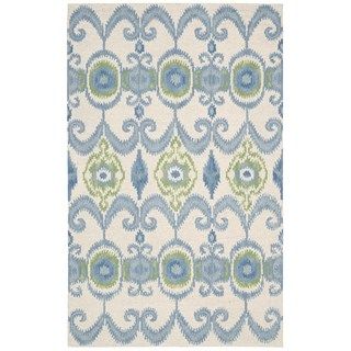 Hand tufted Siam Ivory Wool Area Rug (56 X 75)