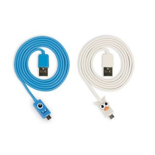 Kikkerland Micro USB Owl and Blue Kooky Cables US39 A