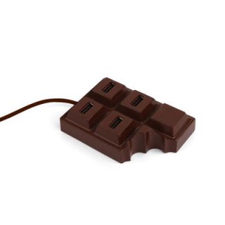 Kikkerland USB Hubs US02 Type Chocolate