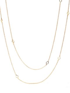 Gold Open Diamond Shaped Wrap Necklace by Gorjana