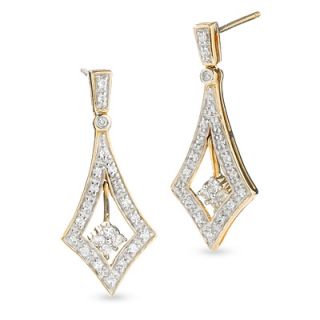 diamond fashion drop earrings in 10k gold orig $ 399 00 279