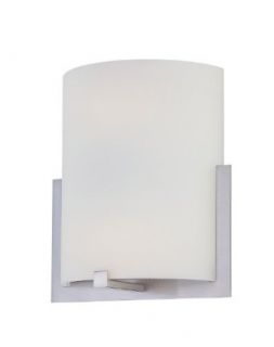 Lite Source LS 16020PS/FRO Wall Sconce with Frosted Glass Shades, Steel Finish   Wall Sconces  