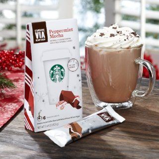 Starbuck's VIA Ready Brew Peppermint Mocha Arabica Coffee  Instant Coffee  Grocery & Gourmet Food