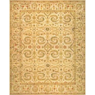 Hand Knotted Ziegler Beige Vegetable Dyes Wool Rug (8 X 10)