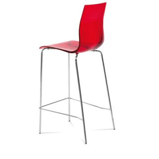 Domitalia Gel Bar Stool GEL AS SG 15 S Seat Color Transparent Red