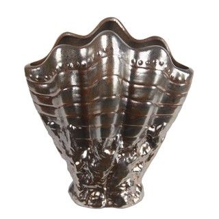 Metallic Shell Ceramic Decorative Accessory