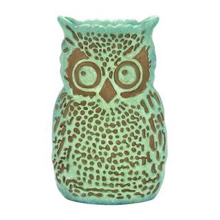 15 inch Gloomy Owl Polystone Vase