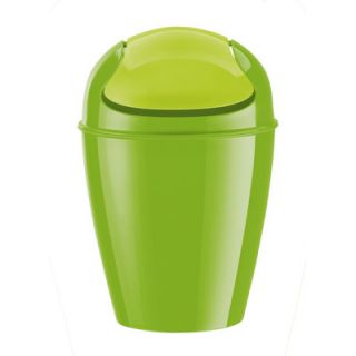 Koziol Del Swing Top Wastebasket 57785 Color Solid Mustard Green