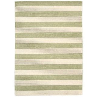 Barclay Butera Ripple Sage Wool Area Rug (36 X 56) By Nourison