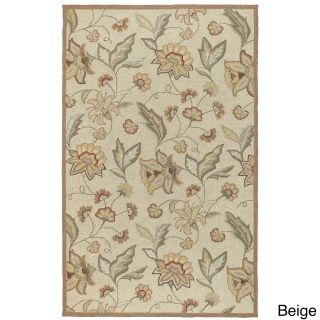Hand hooked Shannon Transitional Floral Indoor/ Outdoor Area Rug (2 X 3)