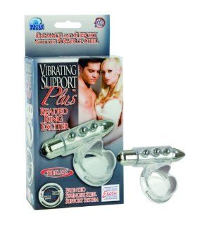 California Exotic Novelties Vibrating Support Plus Beaded Ring Exciter Health & Personal Care