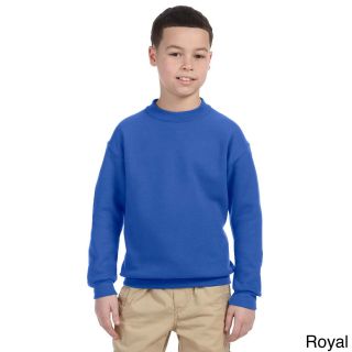 Jerzees Youth Super Sweats Nublend Fleece Long Sleeve T shirt Blue Size L (14 16)