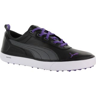Puma Puma Mens Monolite Spikeless Black/ Deep Lavender Golf Shoes Black Size 8