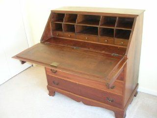 1930's Antique Secretary Desk Solid Cherry   Office Desks
